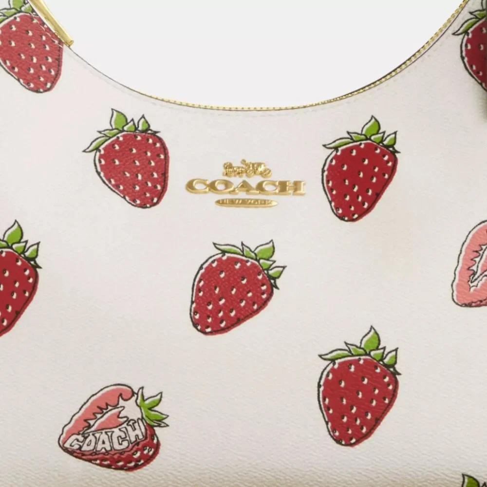 NWT COACH Teri Hobo Bag With Strawberry Print - Picture 8 of 12